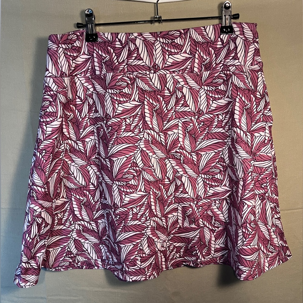 Eddie Bauer Kacey Pull-On Stretchy Faux Wrap Skirt Size Large
